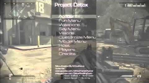 CoD: Ghosts Project Detox | Mod Menu | All Clients + Downlo