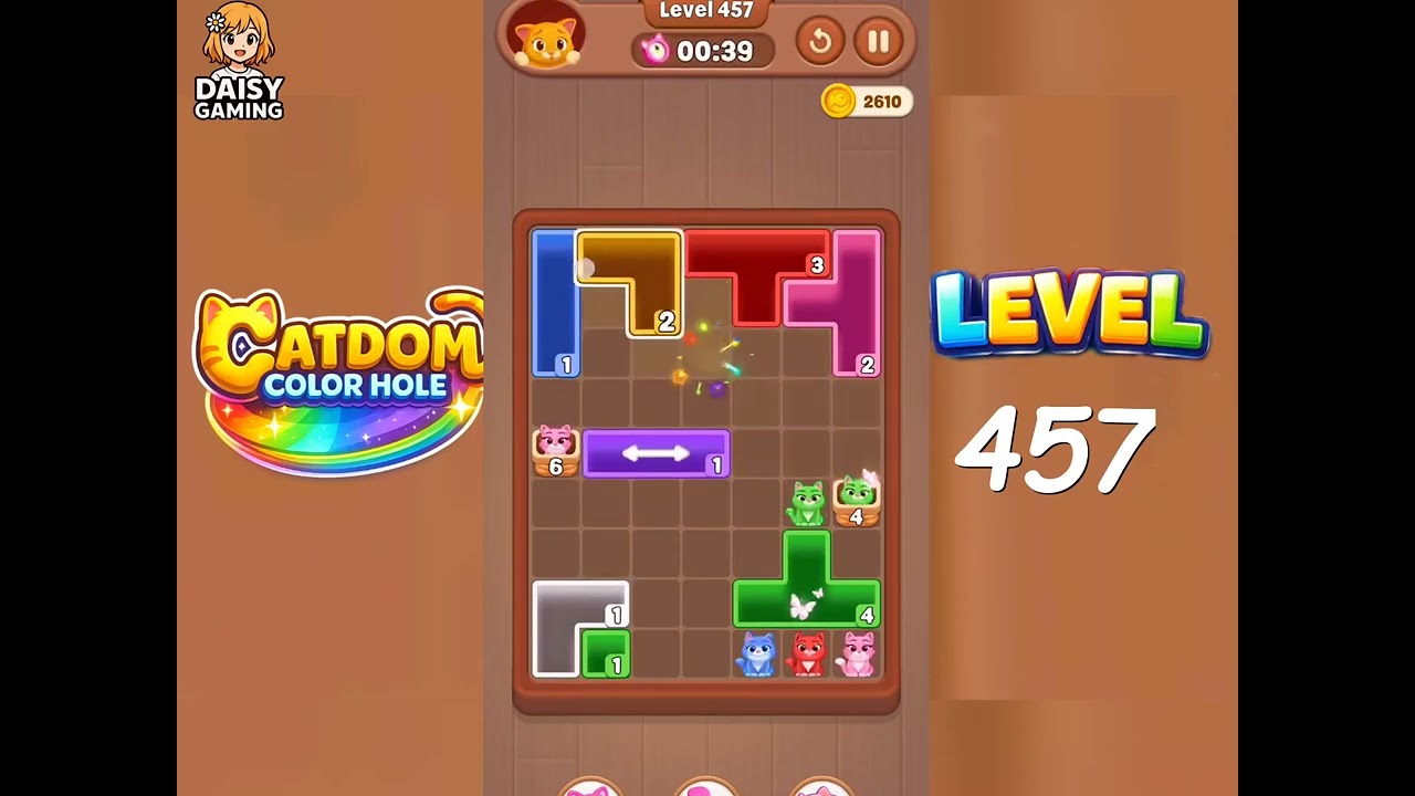 Catdom Color Hole Level 457 Walkthrough - YouTube