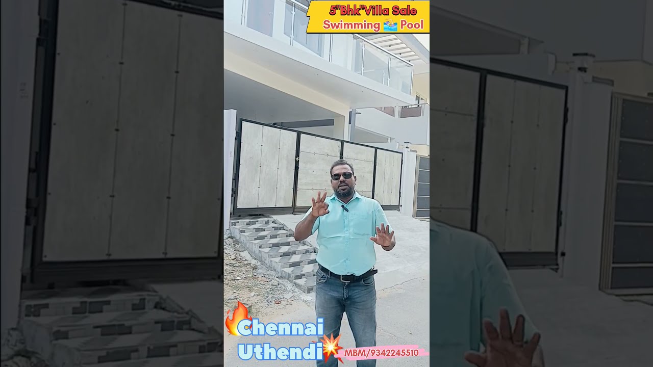 MBM|5"Bhk| Independent Brand New Villa Sale|In Chennai |Uthendi 