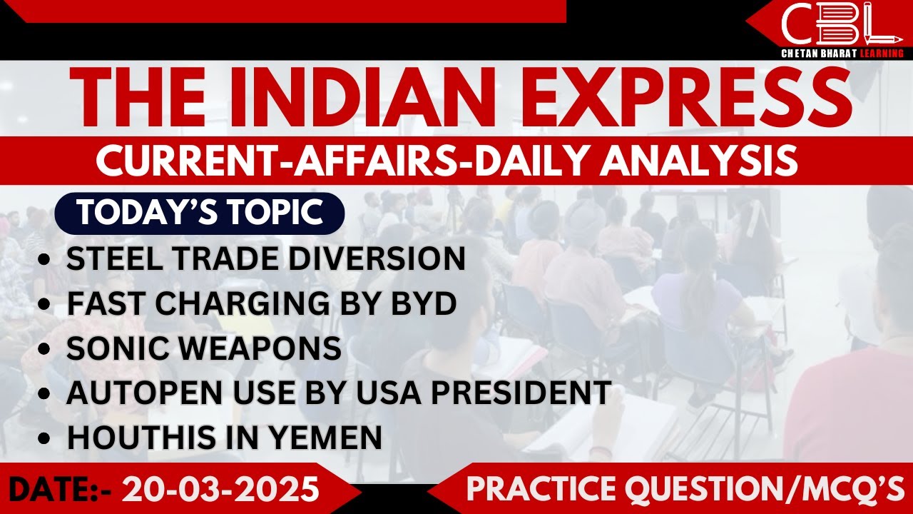 UPSC Daily Current Affairs 2025 | Daily Indian Express Analysis for ...
