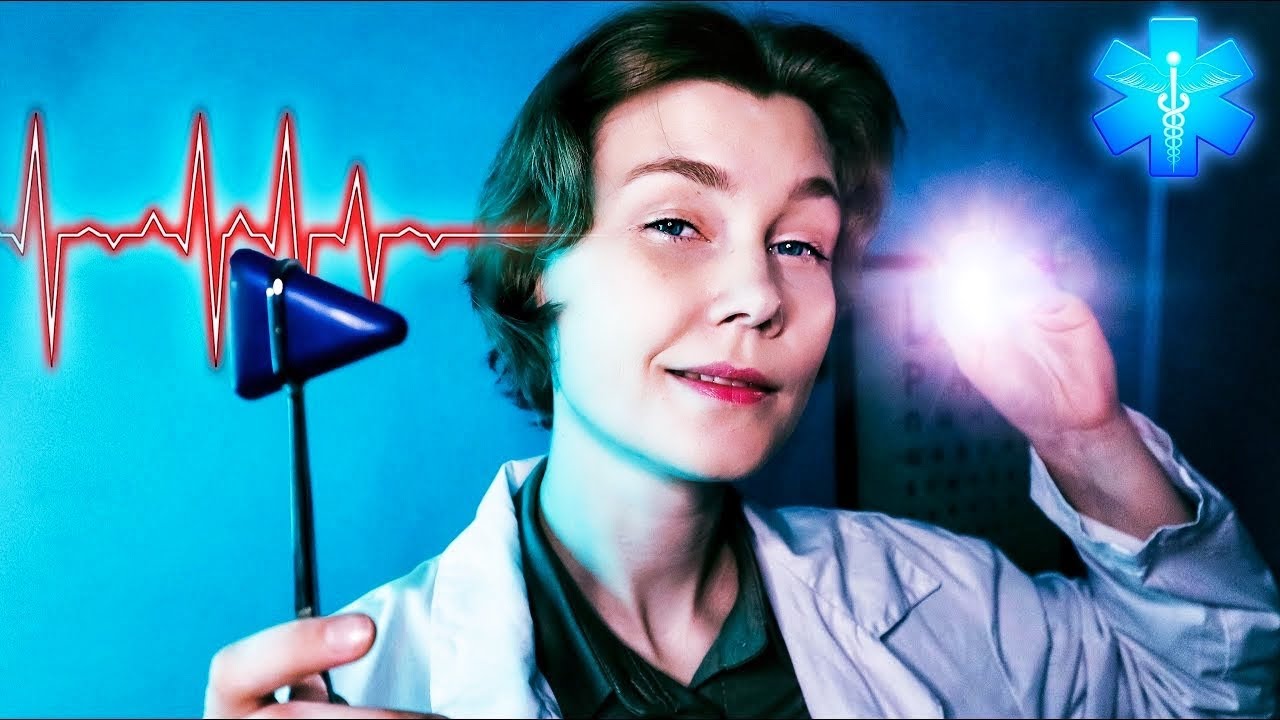 👩‍⚕️АСМР осмотр невролога: полная проверка рефлексов ┃ASMR full cranial nerve exam