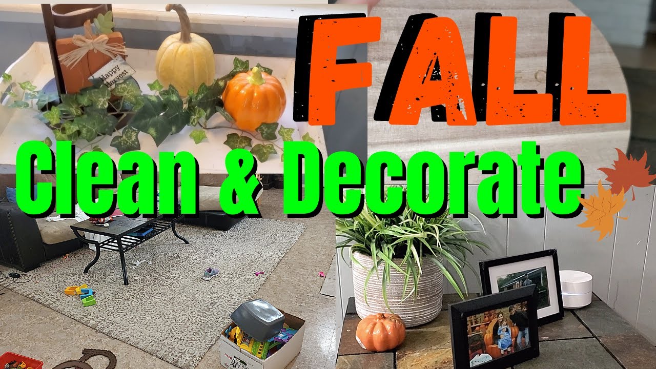 REAL MESSY HOUSE CLEANING MOTIVATION. EXTREME SPEED CLEAN. FALL CLEAN