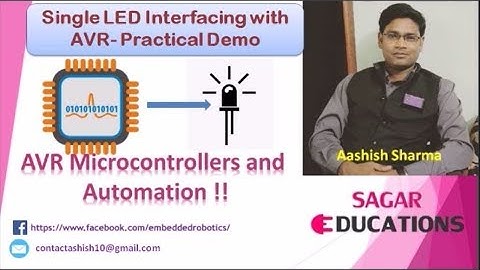 Single LED Blinking Project Demo & C Programming with AVR (Hindi) !!