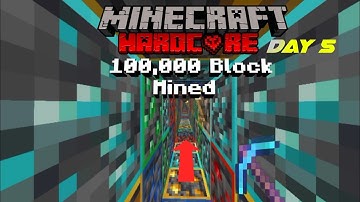 I Mined 100,000 Blocks To Make The Longest Tunnel in Minecraft Day 5 | Hindi | Rakshan 75 