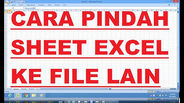 CARA PINDAHKAN SHEET EXCEL  KE FILE EXCEL YANG BERBEDA #CARA PINDAH SHEET BEDA FILE EXCEL