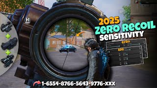World Best Sensitivity Settings 2025 ✅ | BGMI Best Sensitivity Settings | PUBG Zero Recoil 🔥