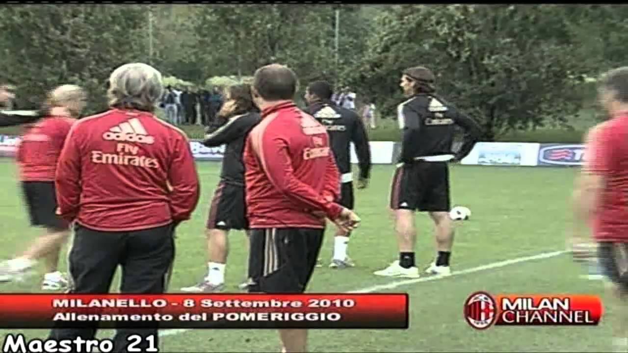 Milanello 08/09/2010 - Ibra and Robinho Training