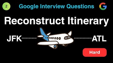 LeetCode 332: Reconstruct Itinerary | Recent Google Interview Question - 2