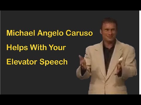 Michael Angelo Caruso Helps With Your Elevator Spe...