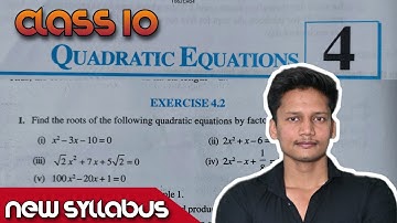 Class 10 Ex-4.2 Q1 to Q6 Quadratic Equations Chapter 4 maths NCERT NEW Syllabus class10 CBSE Rajmith