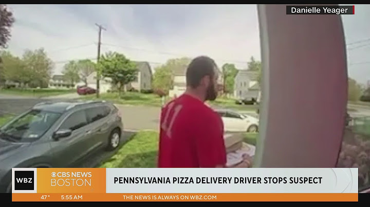 Pizza delivery driver stops suspect being chased by police