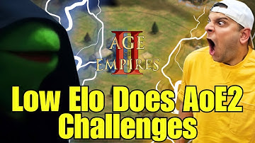 Ever seen a Low Elo player do Random Ranked Challenges in AoE2?