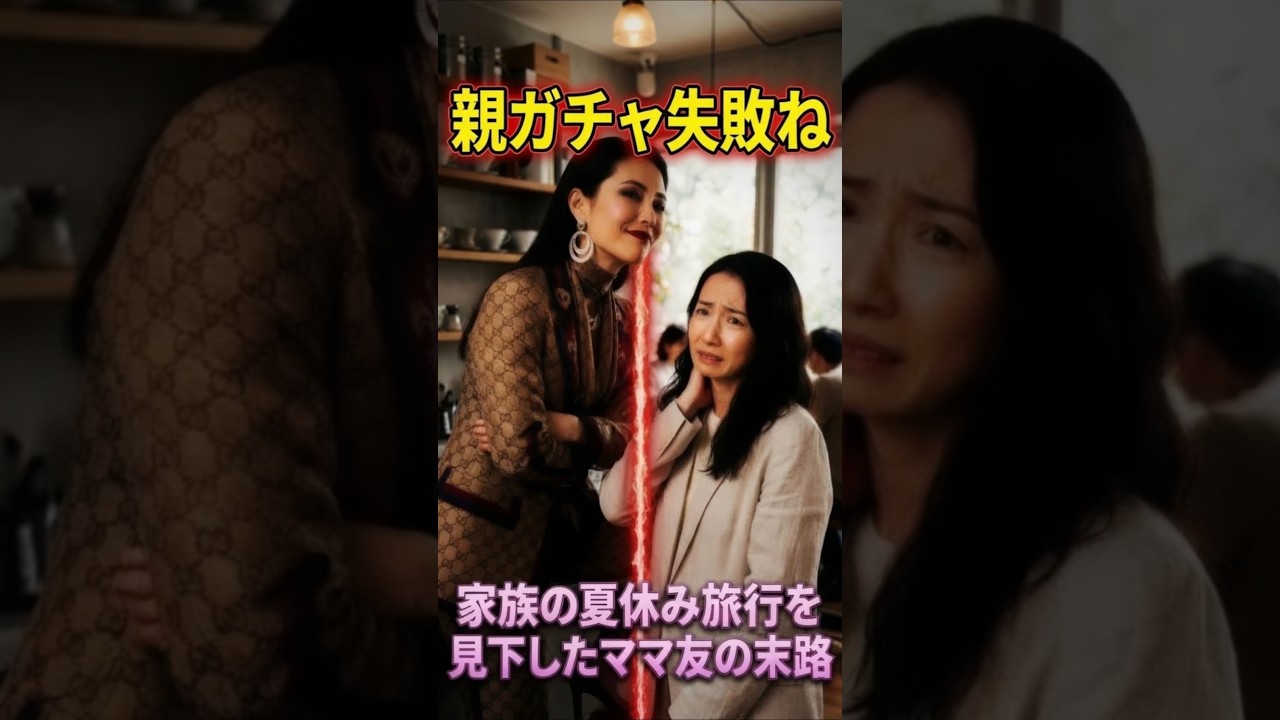 家族の夏休み旅行を見下したママ友の末路　#ジョーク　#夏休み　#家族旅行