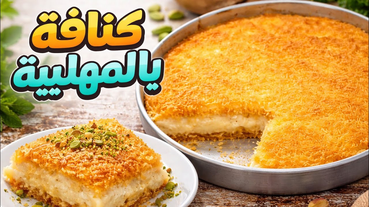 كنافة بالمهلبية الرمضانية… أحلى تحلية بعد الفطار