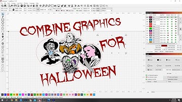 How to offset and combine graphics in lightburn for laser Cutting Halloween Decoration