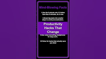 Productivity Hacks That Change Everything