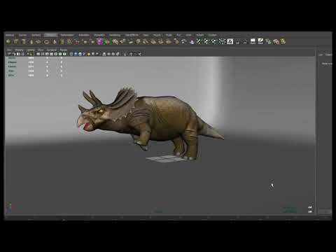 3D Triceratops Dinosaur