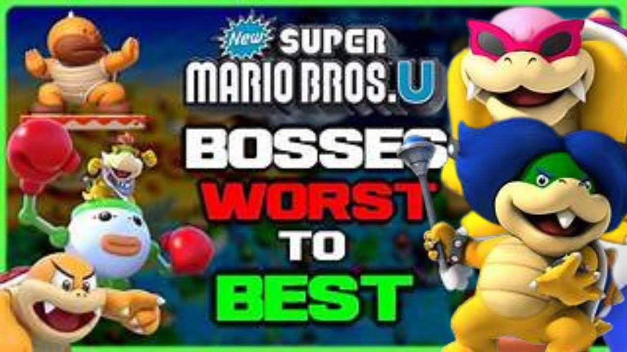 Ranking New Super Mario Bros U Bosses Worst To Best - YouTube
