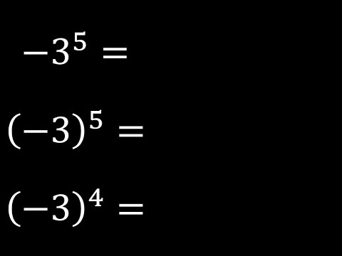 -3 elevado a la 5 . -3 elevado a la 4 base exponente negativo menos ...