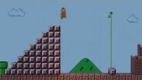 Mario Stage 1 in Blender