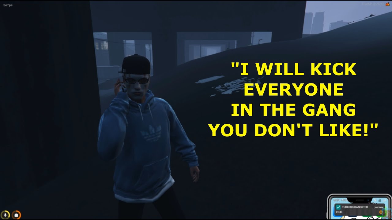 Turk calls Scruffy about the warehouse and starts riding him like crazy