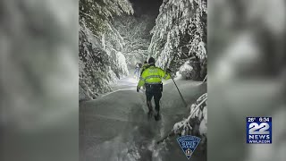 Search team rescues hikers stranded during Nor’easter on Mount Washington State Forest in Massachuse