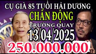 Ai là triệu phú mới nhất 13/04/2025 CHẤN ĐỘNG cụ già 85 tuổi vượt qua câu 15 - GAME HAY TRÍ TUỆ