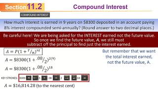 MATH 110 Sec 11-2 (F2019): Compound Interest