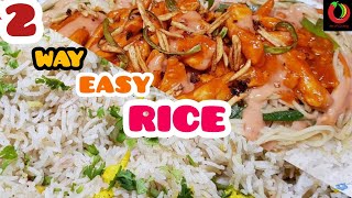 2 Ways Easy Rice Recipe | Singaporean Rice | Egg Fried Rice | Quick And Easy Rice | Art of Cooking