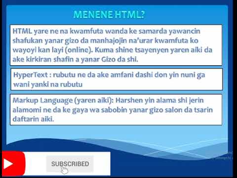 Menene HTML
