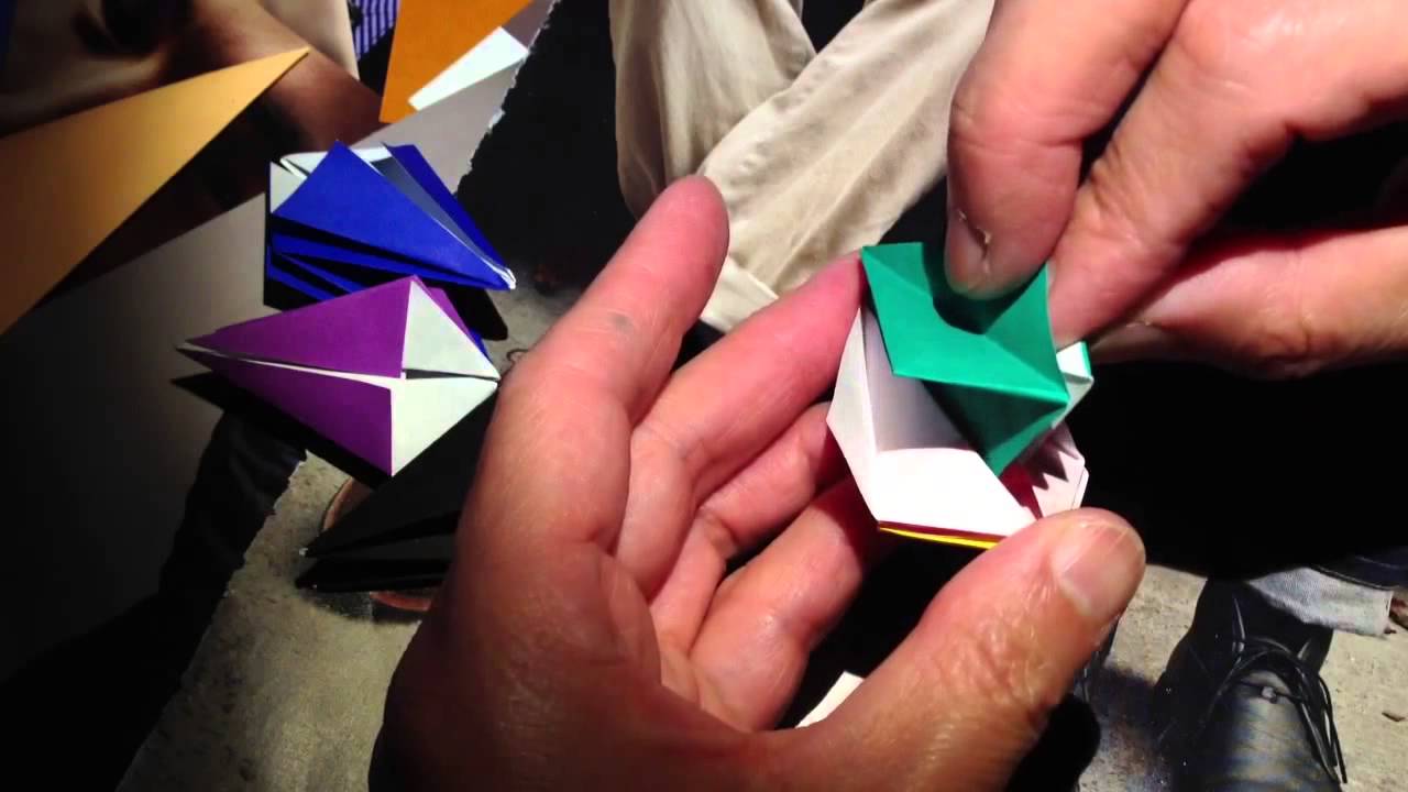 Origami modular star - inadvertent asmr