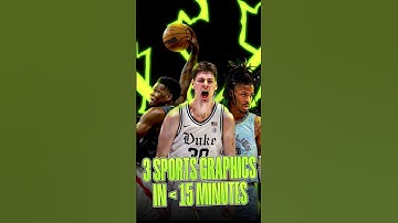 Create 3 Sports Graphics in Less Than 15 Minutes!!!