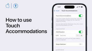 How to use Touch Accommodations on your iPhone or iPad | Apple Support by Apple Support 16,281 views 2 weeks ago 3 minutes, 57 seconds