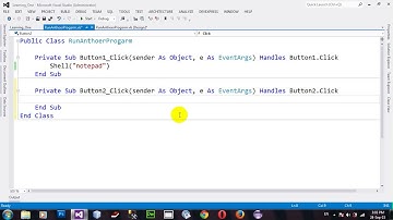 Run Another Application or Program File in VB NET 2012