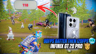 90FPS BATTER THEN 120FPS •INFINIX GT 20 PRO🔥 • LIVIK GAMEPLAY 🥵• LAZA GAMING