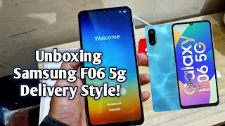 Delivery Guy Unboxes It for You! Samsung F06 5g