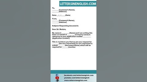 Sample Letter Requesting Documents from Customer