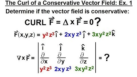 Calculus 3: Divergence and Curl (19 of 32) The Curl of a Conservative Vector Field: Ex. 1