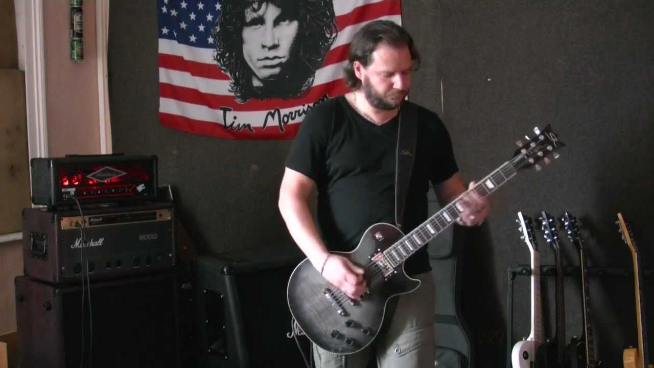 SRLP Origin TransBlack flamed - SP Custom set SavageBeast Saturation