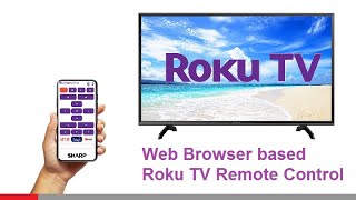 Web Browser based Roku TV Remote Control with Power On Off, Mute, Volume Up Down Buttons RokuRC.com screenshot 1