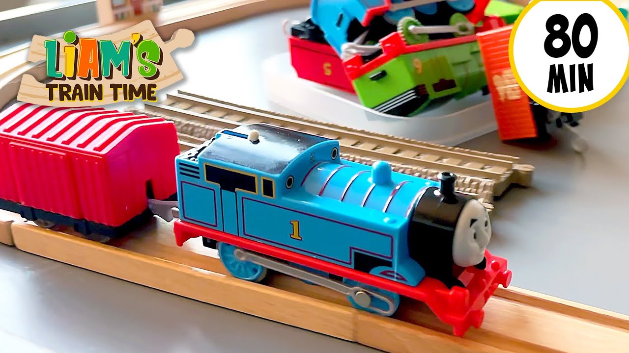 木製レールとトーマスキャラクターセット ブリオ他 （BRIO