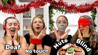 BLIND, DEAF, MUTE and NO TOUCH Challenge! CHRISTMAS edition