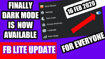 FB LITE DARK MODE 2020