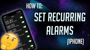 How to Setup Recurring Alarms (iPhone / iOS)