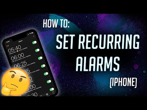 How to Setup Recurring Alarms (iPhone / iOS)