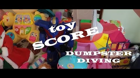 ONE TOY WORTH OVER $100 FOUND IN THE DUMPSTER saving from the landfill #frugalliving  #frugal #free