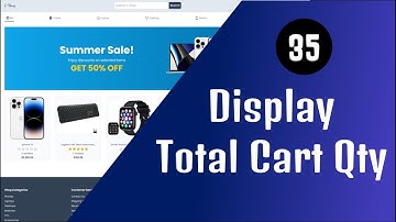 Next13 Fullstack E-Commerce 🛒 - 35 Display Total Cart Qty | React.js & Typescript 🔥