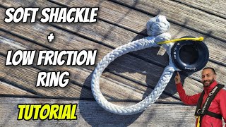 soft shackle + low friction ring ⛵ textile shackle with low friction ring splice TUTORIAL screenshot 1