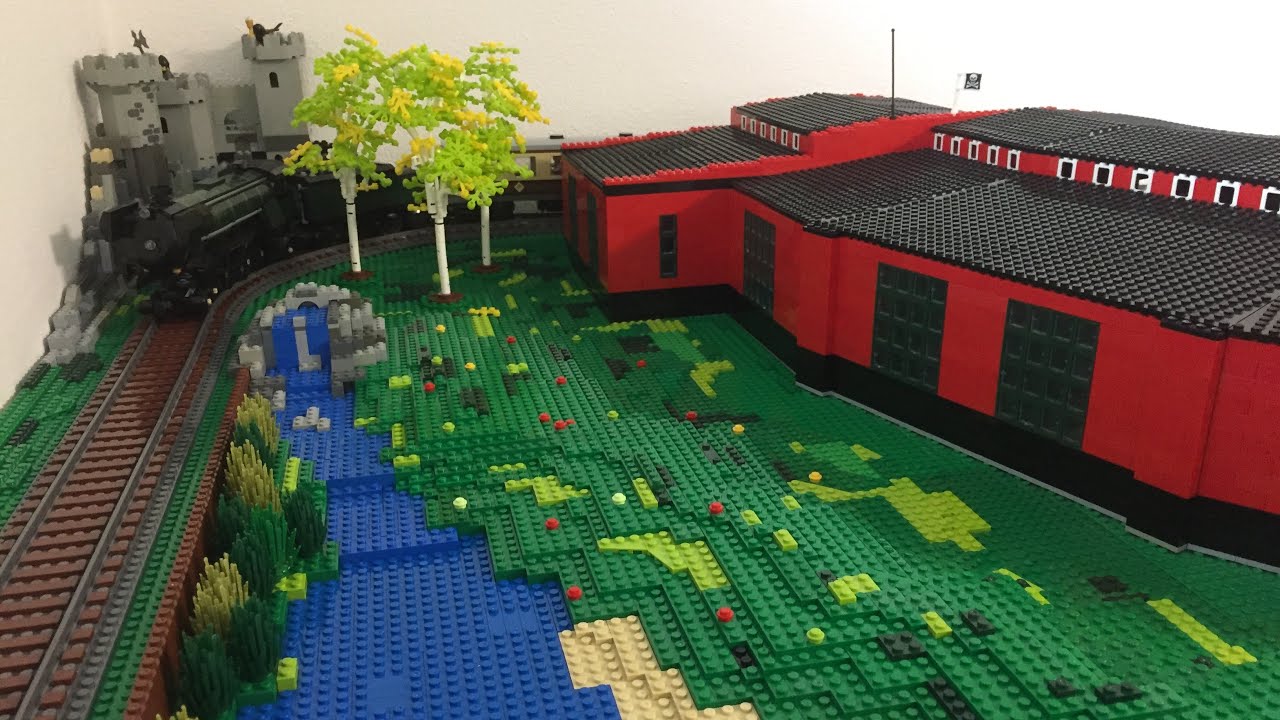 Dietmar´s BrickWorld (48) BlueBrixx Birken, und der Teich YouTube