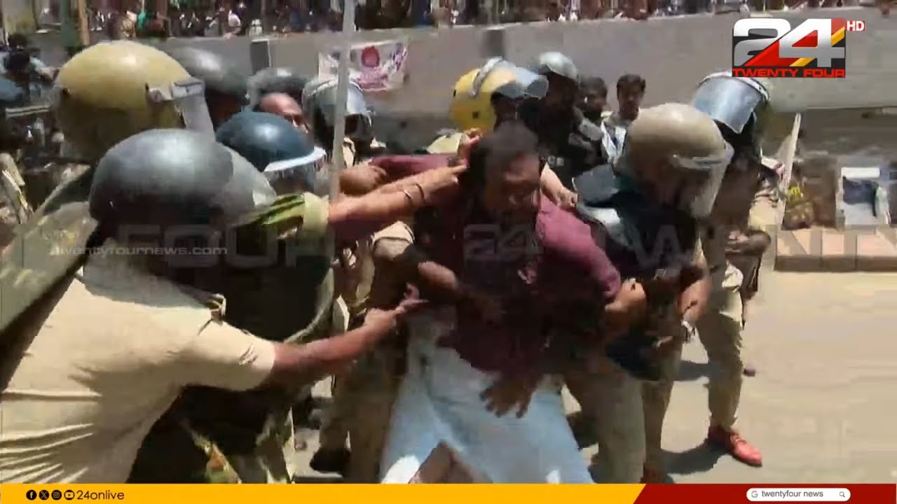 'മന്ത്രി രാജിവെക്കണം' പത്തനാപുരത്ത് ഗണേഷ് കുമാറിന്റെ ഓഫിസിന് നേരെ യൂത്ത് കോൺഗ്രസ് മാർച്ച്, സംഘർഷം